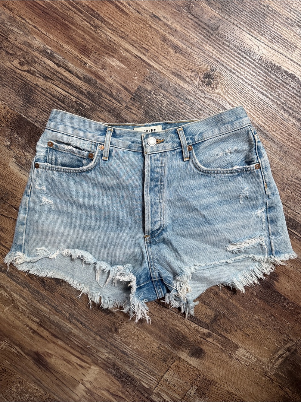 Agolde Parker Vintage Cut Off Shorts Swapmeet Size 28